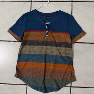 SHEIN; Deep Blue Top